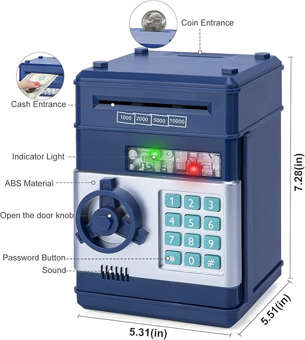 Hucha electrónica con contraseña