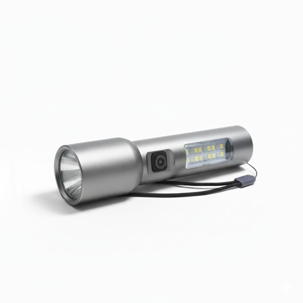 Linterna superpotente con zoom