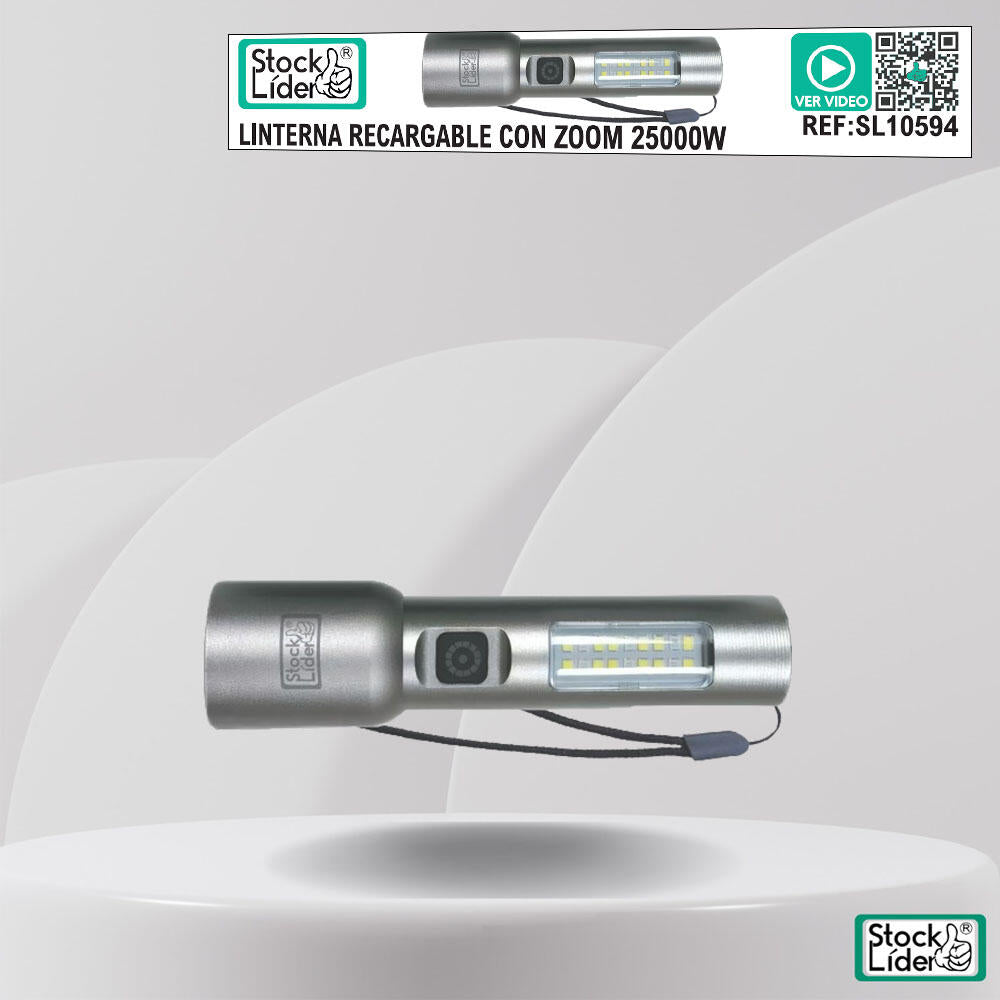 Linterna superpotente con zoom